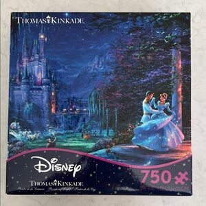 Disney Thomas Kinkade Cinderella 750 Piece Puzzle *Complete*